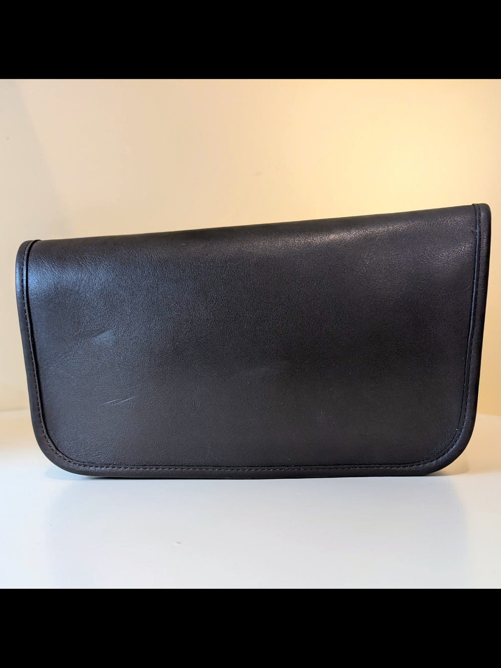 Vintage Coach Classic Clutch In Mocha No. 9720